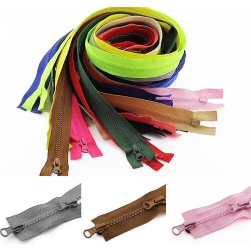 80cm 90cm 5# Resin Zipper Double Opening Zipper Sewing Accessories Clothes Long Zipper DIY Handmade Process