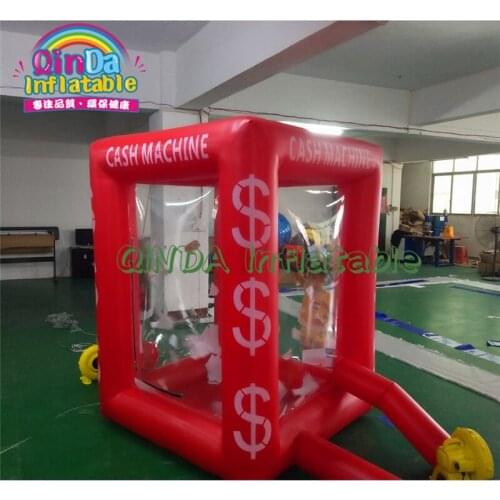 Money box Type Inflatable Cash Cube For Advertising, inflatable money grab booth catching Inflatable Money Machine