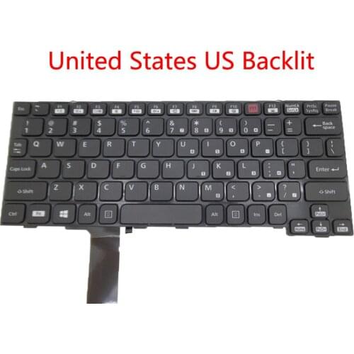 Laptop Backlit US UK Keyboard For Panasonic For Toughbook CF-20 CF-20 MK1 CF-20A English United Kingdom HMB8359CPA01 new