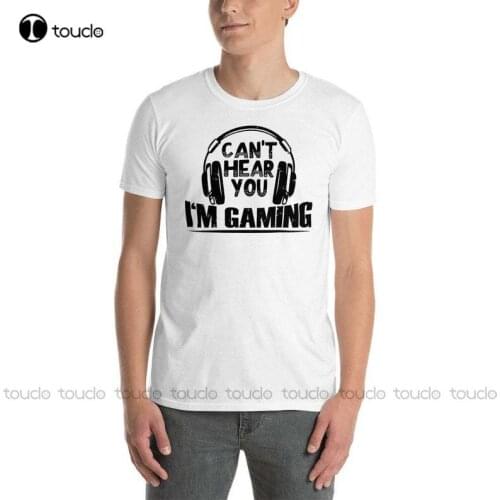 New Can'T Hear You I'M Gaming Funny Gamer Shirt Boys Men Video Gaming T-Shirt Birthday Gift Funny Quote T Shirt Tee