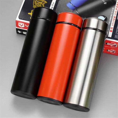 500ml Double Wall Insulated Water Bottle Outdoor Travel Mug Sports Bottles Stainless Steel Thermos For Tea Coffee Thermal Cup
