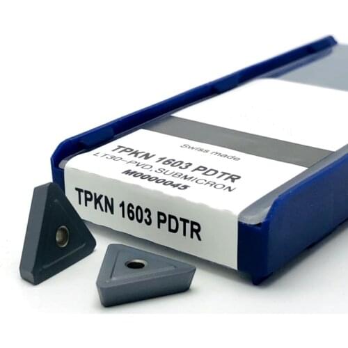 TPKN1603 TPKN 1603 PDTR LT30 hard alloy blade PVD coated external turning tool CNC blade machining stainless steel cast iron