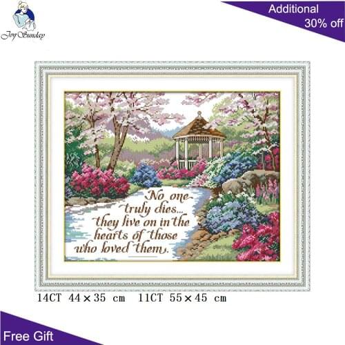 Your Gift Beautiful View Home Decor F935 14CT 11CT Counted and Stamped Everlasting love Needlework Embroidery Cross Stitch kits