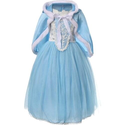Elsa Anna Evening Dresses Kids Prom Princess Snow Queen Clothes Childrens Costume Girl Party Birthday 2-Piece Suit Cosplay