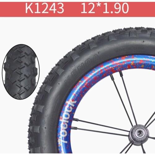 KENDA K1243 Childrens Bike Tyre 12*1.90 Sliding Balancing Car Bike Tire Non-slip Wear-resistant Childrens Scooter Tyres