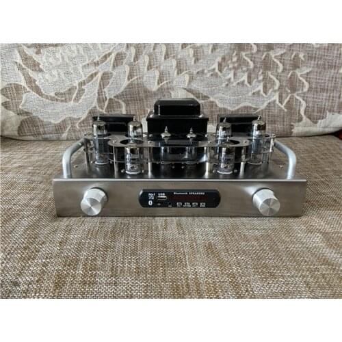 Spartan M1 6N2+6P1 or 6P15 parallel tube 6z4 high-end tube amplifier, output power: 8W*2, frequency response: 20hz-20khz