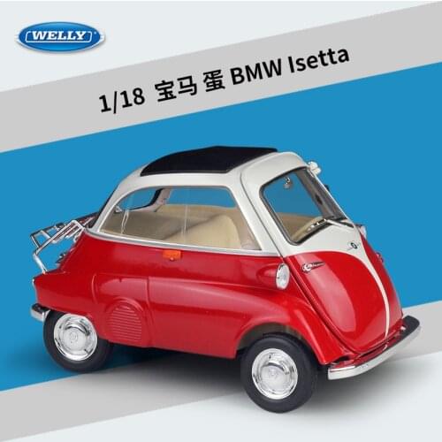 1:18 High Meticulous BMWEGG Isetta Alloy Model Car Static Metal Model Vehicles With Box