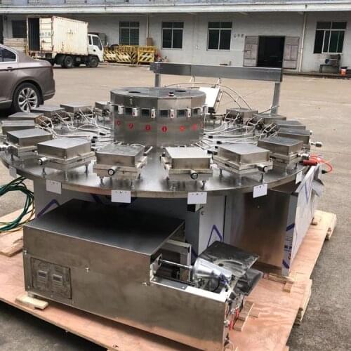 18 Heads Large Capacity Automatic Electric Heating Ice Cream Crisp Waffle Biscuit Cones Baking Making Roll FREE CFR BY SEA
