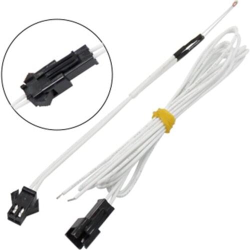 3d parts 100K Thermistors ohm 3950 Aircraft head NTC100K thermistor Temperature Sensors Replacement B end Line with Dupont Cable