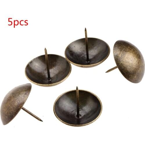 5pcs 4cm Upholstery Nail crew Thread Upholstery Iron Vintage Antique Bronze Brass Decoration Tack Stud Sofa Crafts Furniture
