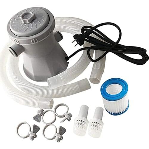 800 Gallons Swimming Pool Cartridge Filter Pump Kit with Air Release Valve -EU