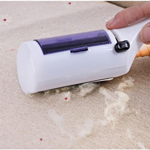 AHUAPET Clothes Sticky Roller Magic Lint Dust Brush Pet Hair Remover Snti-static Miniature Electrostatic Dry Cleaning Brush E