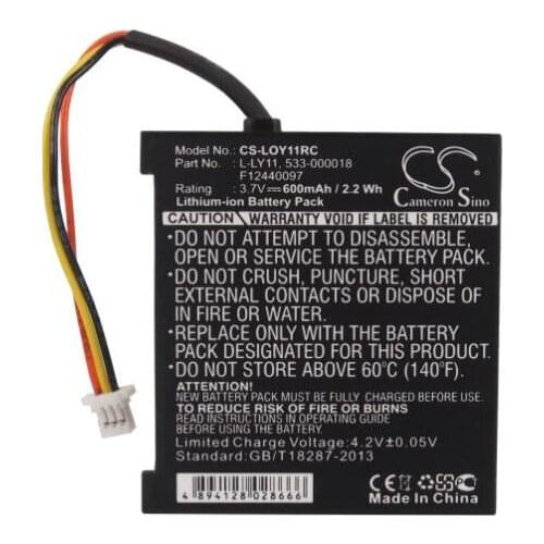 Cameron Sino 600mAh battery for LOGITECH G930 Gaming Headset G930 Headset G930 MX Revolution 533-000018 F12440097 L-LY11