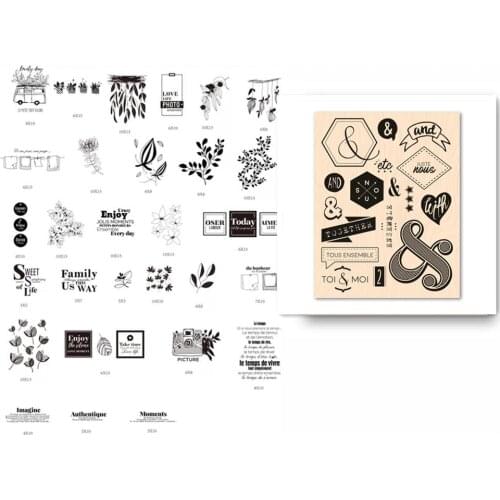 French Transparent Clear Stamp for DIY scrapbooking/Card Making C348