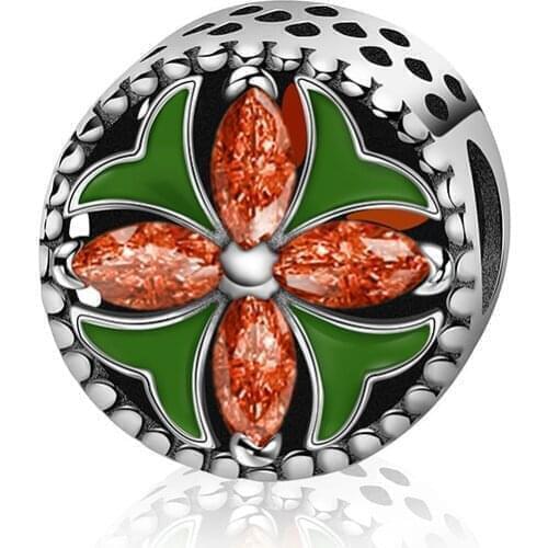 NEW Hot Sale 100% 925 Sterling Silver Glamorous Pave Barrel Clip Charm Beads Fit Original Design Bracelet Authentic 11141-11160