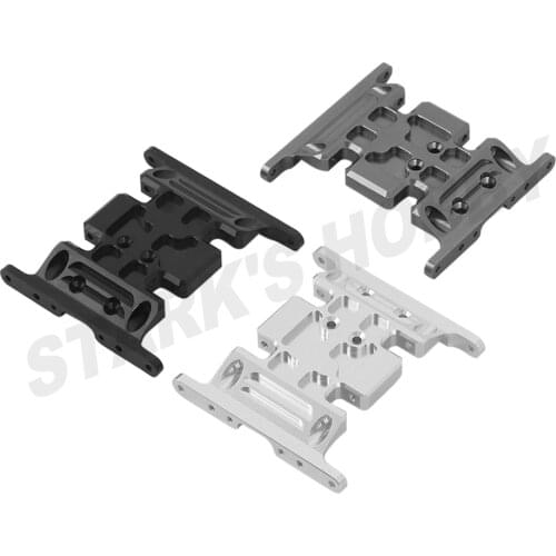 Anodized Aluminum Skid Plate Transmission Mount for 1/10 RC Crawler SCX10 90022 90028 Upgrade Parts