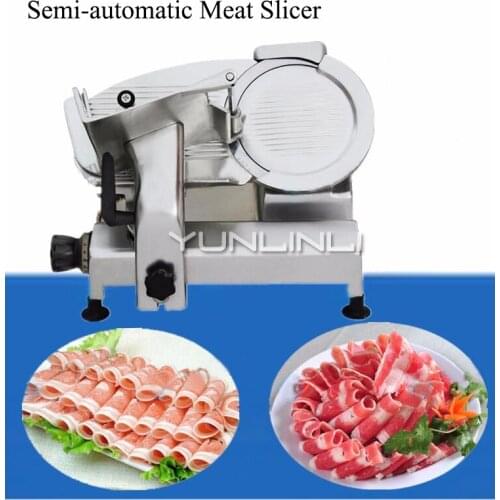 Meat Processor Grinder Food Processor Semi-automatic Meat Slicer Mutton Roll 220V/200W Commercial Meat Cutting Machine SA-250