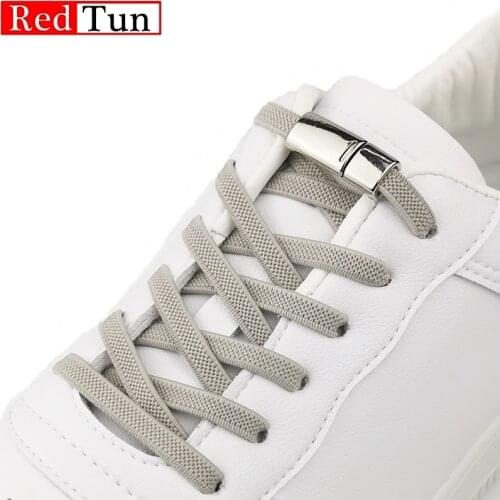 1Pair New Flat Elastic Magnetic Locking Shoelace No Tie Shoelaces Special Creative Kids Adult Sneakers Shoes Laces strings