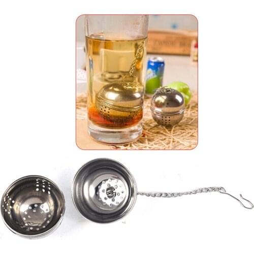 Tea Filter Tea Strainer Ball Mesh Loose Leaf Herb Infuser Stainless Steel Secure Locking Tea Leaf Spice Home Kitchen Accessorie