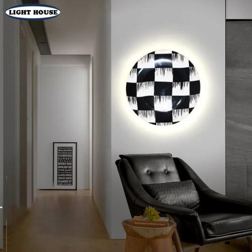 Modern creative disc LED lamp bedroom ceiling lights living room decoration wall lamp restaurant kitchen lighting