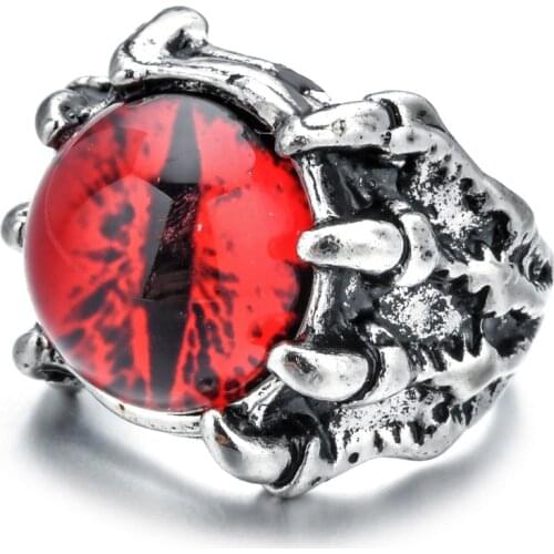 Hot Cool Dragon Claw Eagle Claw Eye Personality Punk Devil Opening Retro Goth Emo For Punk Women Men Fancy Dress Jewelry Gifts