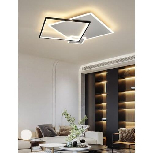 Modern LED Ceiling Light Bedroom Remote Control Ultra Thin Acrylic Ceiling Lamp Rectangular Deco Creative Simple Home Luminaires