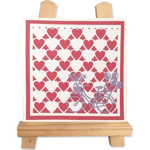 Heart Background Metal Cutting Dies Stencils for DIY Scrapbooking Stamp/photo album Decorative Embossing DIY Paper Cards