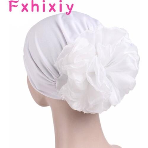 New Women King Big Flower Turban Hair Accessories Wedding Turban Chemo Beanies Hats Ladies Scarf Cap for Hair Loss