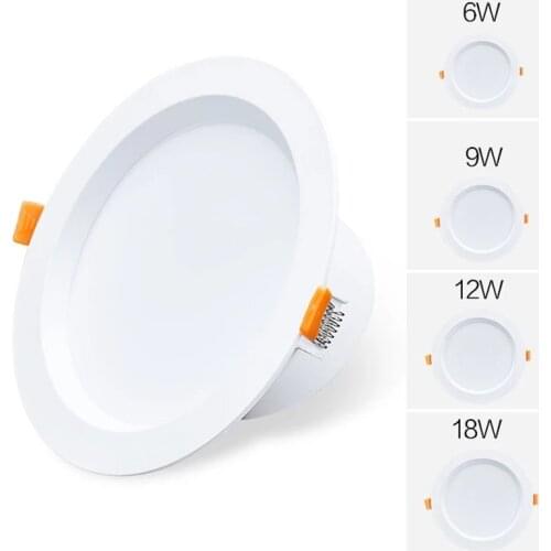 Led Downlight Recessed Indoor Led Ceiling Lamp 3W 5W 9W 12W 15W AC220V Led Spot Lamp For Living Room Foyer Bar Counter Office