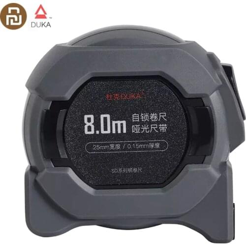 Xiaomi DUKA Steel Tape Accurate Measurement Measure Portable 8m Self-locking Tape Anti-fall Durable for Work DecorationFurniture