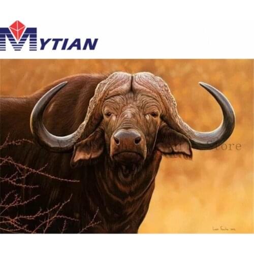 Big Bull DIY Diamond Painting Full Square Round Drill Diamond Embroidery Large Yack Cross Stitch Kits Home Decor Wall Stickers