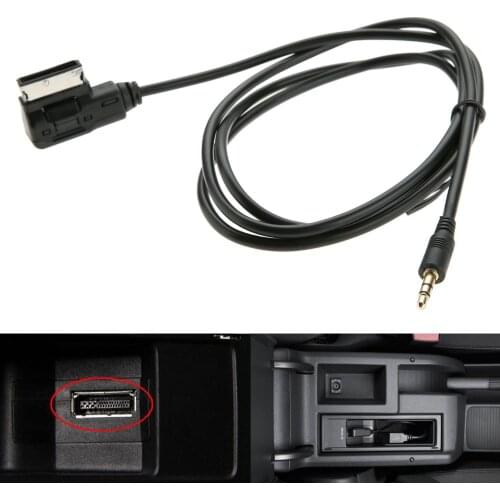 Car Music AMI MMI Interface Adapter AUX Cable 3.5mm Mini Jack AUX MP3 Cable For VW Audi A3 A5 A6 A8 Q3 Q5 Q7 Car-Styling