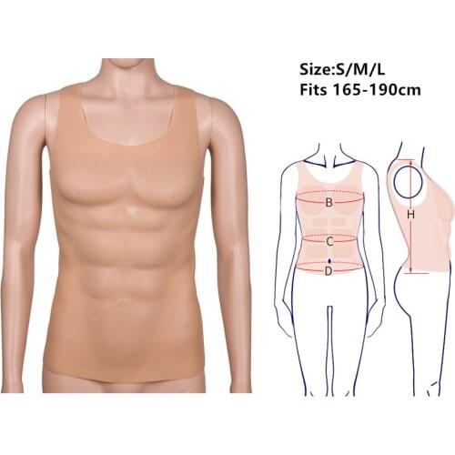 Boxing Artificial Simulation Muscles Man Dress Party Silicone Muscle Man Cloth Men Bodysuit Men Corset Cosplay Dress
