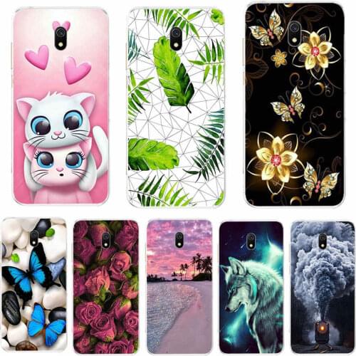 Case for xiaomi redmi 8a cases full protection soft tpu back cover on redmi 8a bumper hongmi 8a phone shell bag coque animal