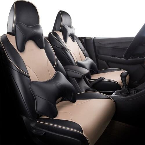 Black Car seat cover for mitsubishi carisma pajero 4 l200 lancer x outlander xl 3 eclipse cross colt space star accesorios