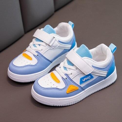 Kids shoes 2021 autumn new mid-cut girls' sneakers Non-slip childrens casual shoes soft-soled boys' sports shoes