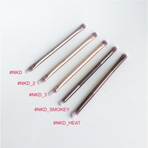 NKD Double-Ended Eyeshadow & Concealer Brushes - Smokey Smudge Eyeshadow Blending - Quality Makeup Brushes