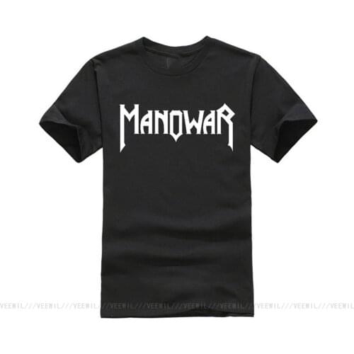 Customised T Shirts 2020 Fashion Summer New Manowar Rock Band T-shirts Homme Casual Hip Hop Boys Loose Short Sleeve T Shirts