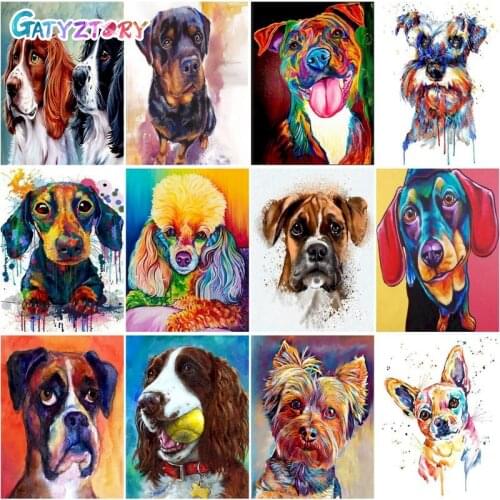 GATYZTORY Full Drill Diamond Painting Rhinestone Kits Animal Cross Stitch Mosaic Art Handmade Gift Home Decor