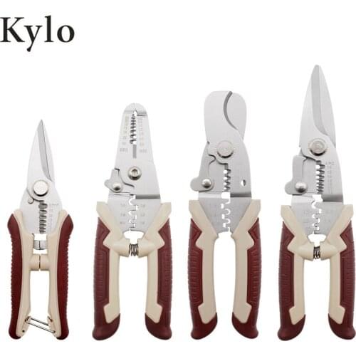 Cable Wire Stripper Cutter Crimper Automatic Multifunctional TAB Terminal Crimping Stripping Plier Hand Tools