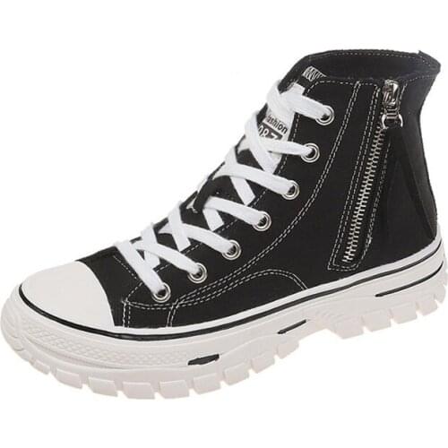 Womens vulcanized shoes canvas sneakers color women casual shoes comfortable breathable flats shoes woman A1-49