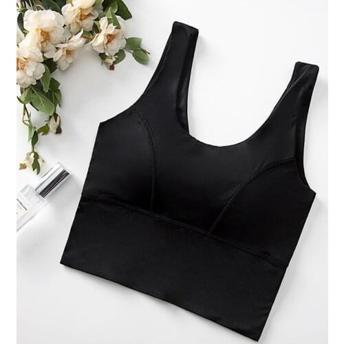Latex Underwear Vest Bra Womens Small Chest Gathering Exercise Yoga Wrapped In Chest and Wipe The Chest Sexy Beautiful Back