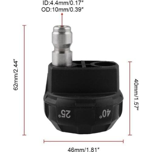 Pressure Washer Nozzle Tips 6 in 1 Changeover 1/4 Inch Quick Connect Pressure up 23GC