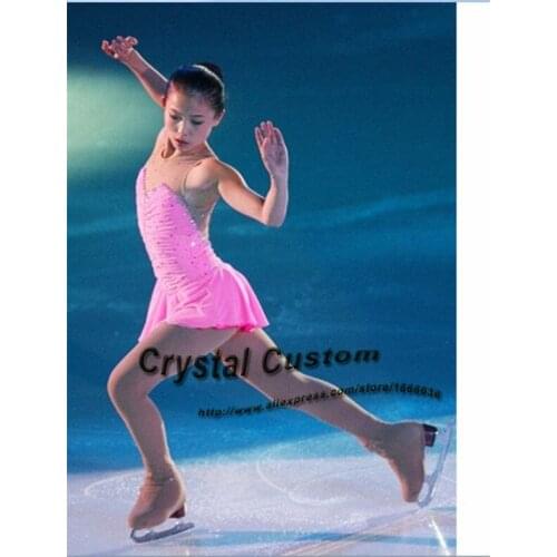 Adult Figure Skating Dresses Crystal New Brand Vogue Competition Ice Skating Dress DR3288