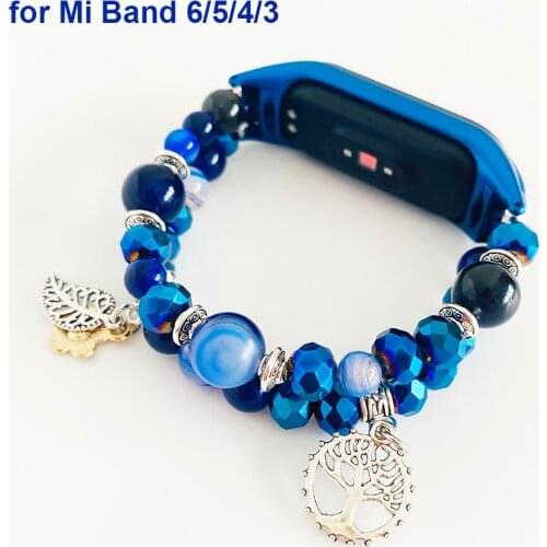 Bracelet on Mi Band 4 Watch Strap Jewelry Bracelet for Xiaomi Mi Band 6 5 4 3 Watchband Bands Replacement for Women Girl Correa