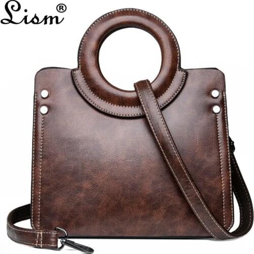 Luxury Handbag Women Bag Designer Round Handle Shoulder Bag PU Leather Brand Tote Bag Crossbody Bags For Women 2019 Sac A Main