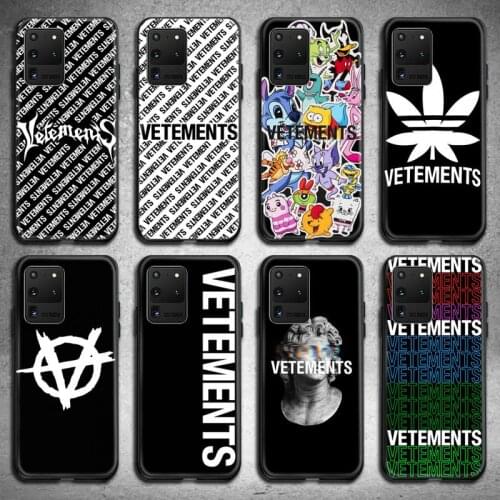 Luxury Brand Design-Vetements Phone Cases For Samsung Galaxy S21 Plus Ultra S20 FE M11 S8 S9 plus S10 5G lite 2020