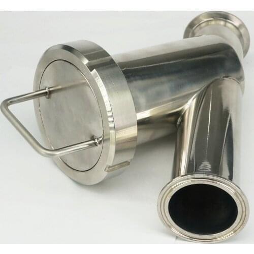 Fit 51mm Pipe OD x 2" Tri Clamp 20-150 Mesh 304 Stainless Steel Sanitary Y Type Strainer Filter Home Brew Wine