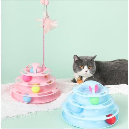 Cat Training Toys Funny Single-layer Amusement Plate Mouse Cat Toys Dog Interactive Cat Toys