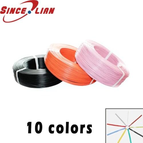 UL1007 PVC Wire Ultra Flexiable Cable 24AWG Wire 1.4mm PVC Electronic Cable UL Certification 10 Meters